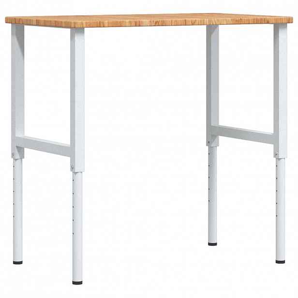 vidaXL Pracovní stůl světle hnědý 100x60x(71,5–98) cm dub obdélníkový