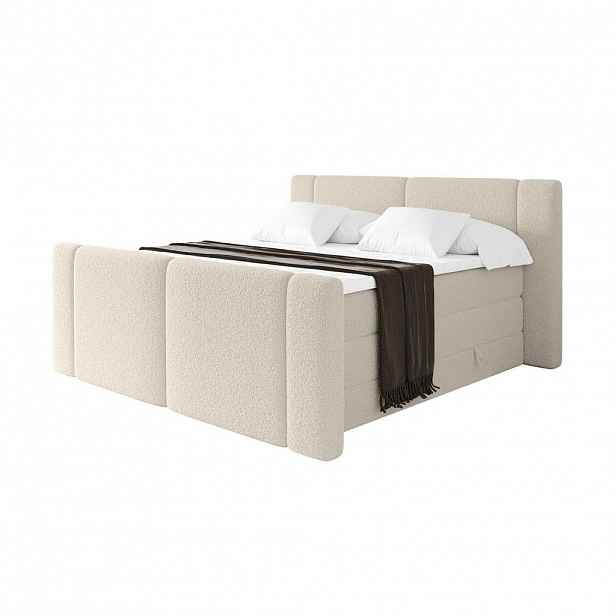 ALTDECOR POSTEL boxspring s matracemi H3/H4 - EVON KING Zanozek - 160x200 cm Béžová