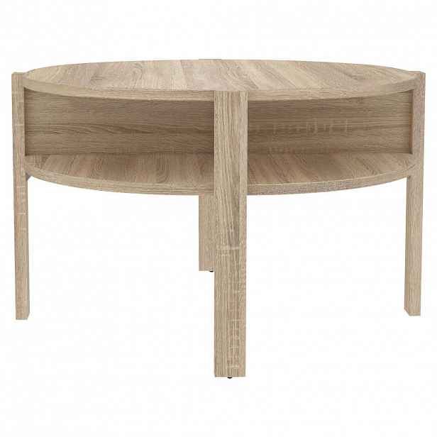 Hom`in KONFERENČNÍ STOLEK, Sonoma dub, kompozitní dřevo, 74,4/74,4/45,5 cm