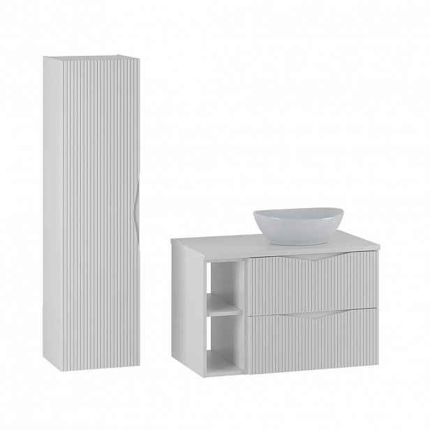 Petits-meubles KOUPELNOVÝ NÁBYTEK 80.6cm Tao 2er-Set Bílá
