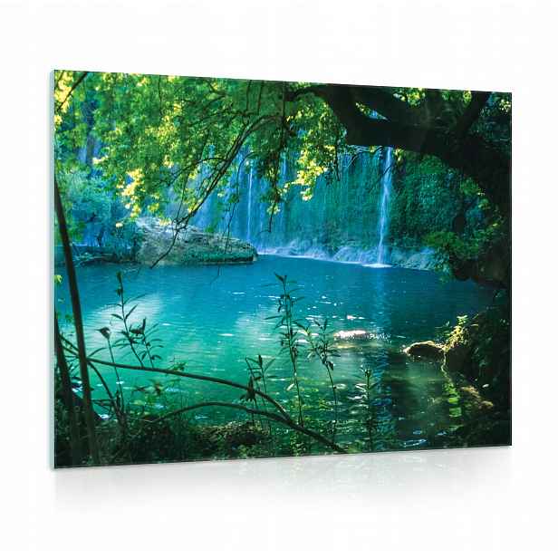 Skleněný obraz na skle Vodopád Krajina 80x60