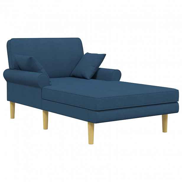 vidaXL Lenoška Modrá Textil