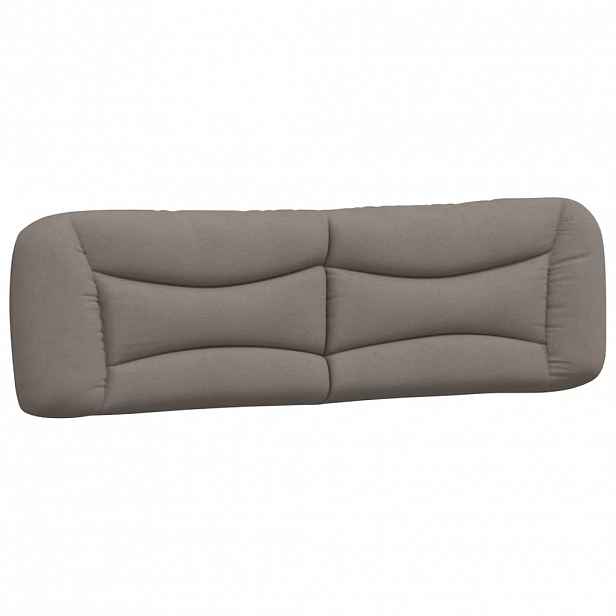 vidaXL Polštář na čelo postele Hvar taupe 180 cm textil