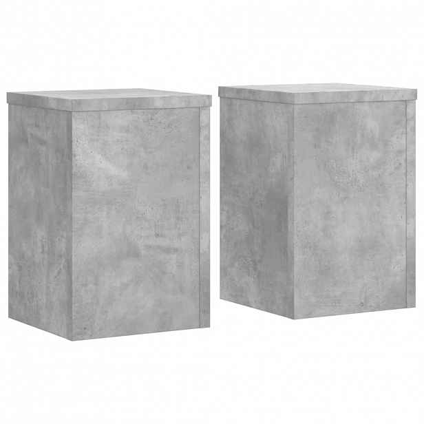 vidaXL Stojan na rostliny 2 ks Betonově šedá 20 x 20 x 30 cm