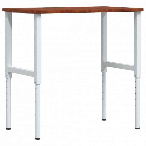 vidaXL Pracovní stůl tmavě hnědý 100x60x(71,5–98) cm dub obdélníkový