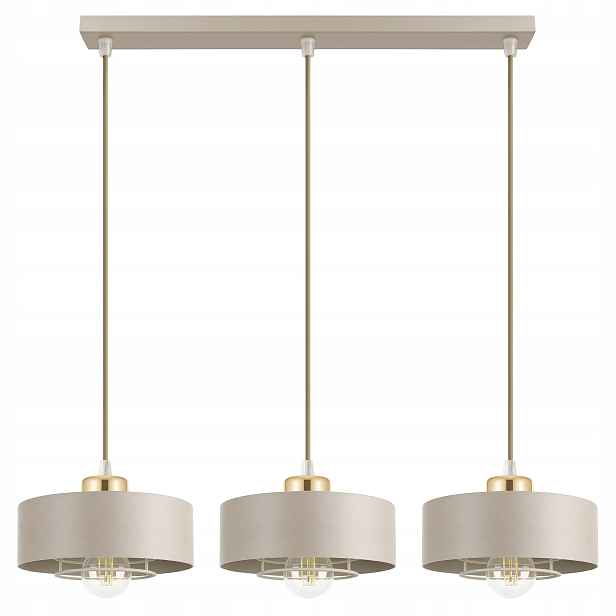 Závěsná stropní lampa Stropní Svítidlo Lustr Béžová Ecru Kaszmir Loft Edison