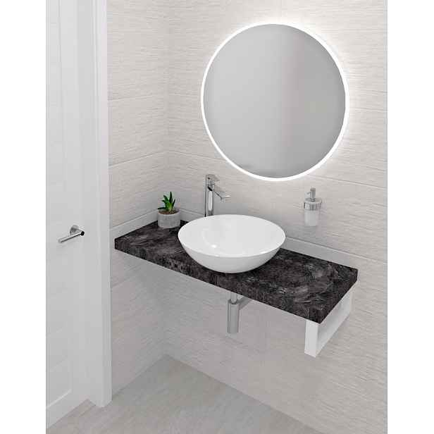 Sapho AVICE deska pod umyvadlo 190x36cm, tl.5cm, štípaný kámen