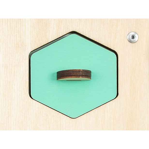 BusyKids Náhradní díly k Activity board domečku - vkládačka (díly) Náhradní díl: zelený šestiúhelník