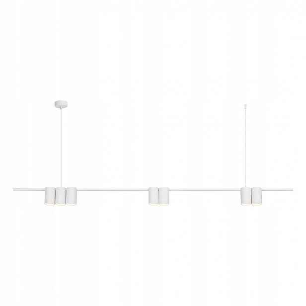 Milagro Závěsná lampa Genesis ML0371 7xGU10 Bílá 150 cm Nastavitelná