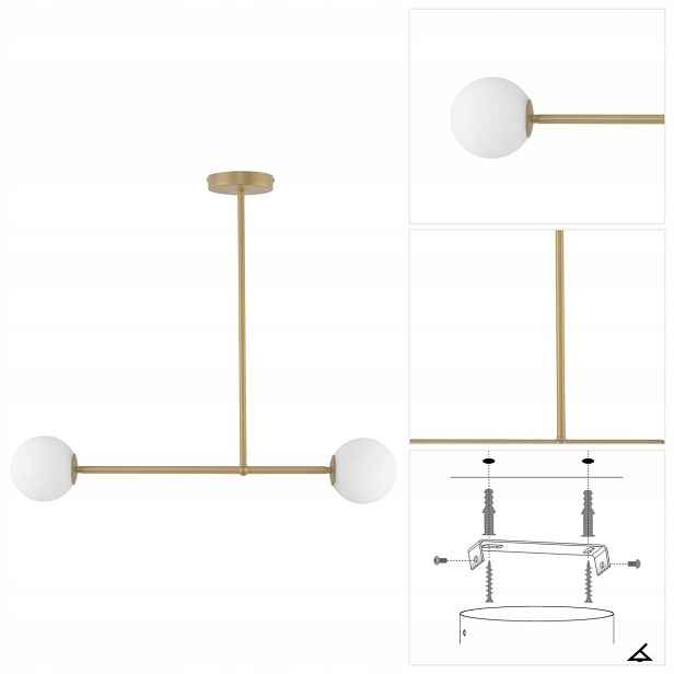 Závěsná bílá Gama 2 zdroje klidný interiér do předsíně Sigma Lighting