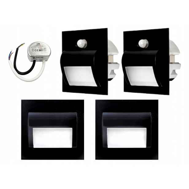 Sada osvětlení schodů Halogen Led 4x senzory