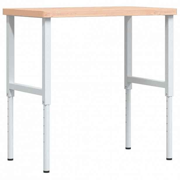 vidaXL Pracovní stůl 100 x 60 x (73–99,5) cm masivní buk obdélníkový