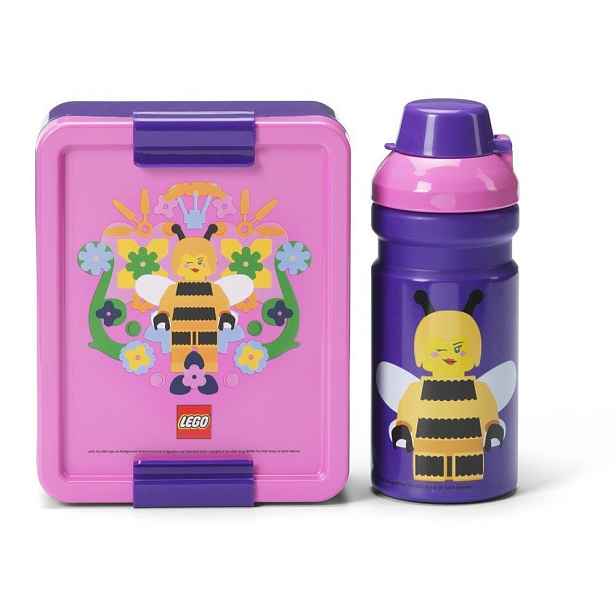 Dětský svačinový box s lahví Bee – LEGO®