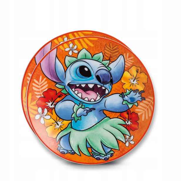 Disney Stitch Sada 2 dezertních talířů 19 cm oranžová