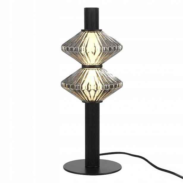 Stolní lampa Noční Milagro Padre 9W Led 3000K Černá Sklo ML2800