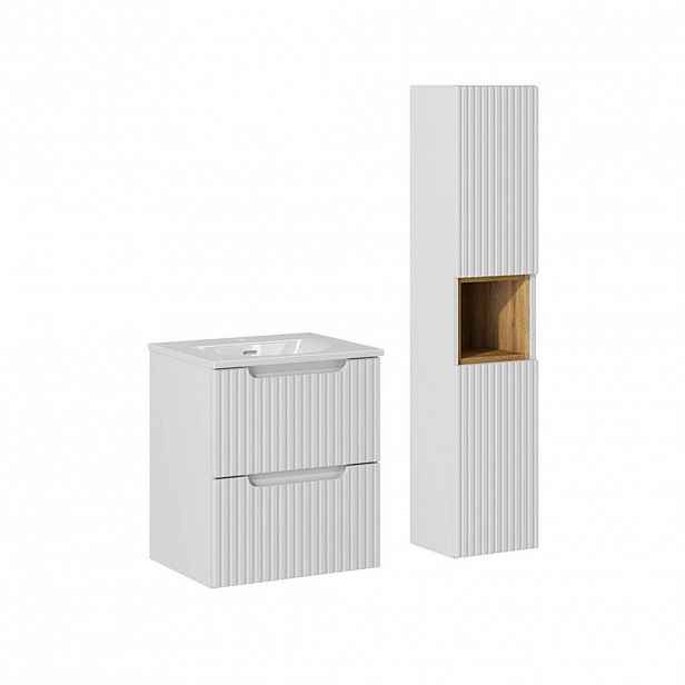 Petits-meubles KOUPELNOVÝ NÁBYTEK 50cm Riva 2er-Set Bílá