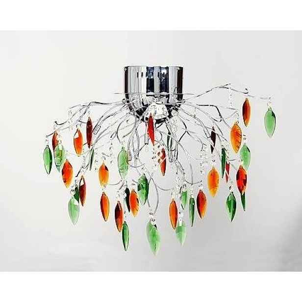 Závěsná stropní lampa 8x20W G4 chrom Akant