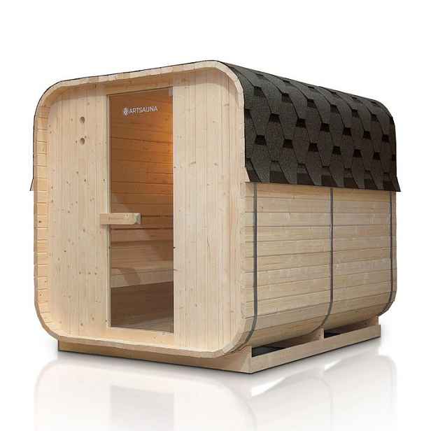 Zahradní sauna pro 6 osob s elektrickými kamny 8 kW