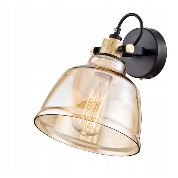 Maytoni Nástěnná lampa Irving Černá Sklo Stínidlo E27 40W IP20
