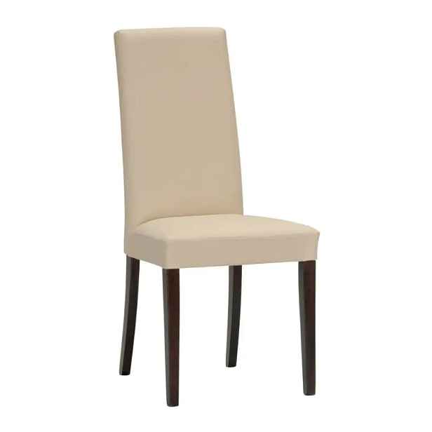 Stima Jídelní židle Nancy - tmavě hnědá/koženka beige