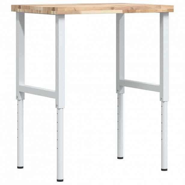 vidaXL Pracovní stůl 80 x 60 x (73–99,5) cm masivní akácie obdélníkový