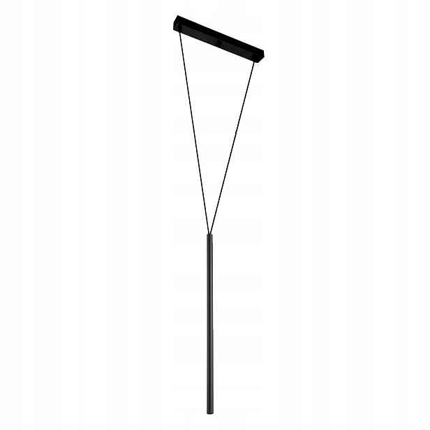 Moderní minimalistická závěsná lampa, černá, dekorativní tuba 36 cm Shilo
