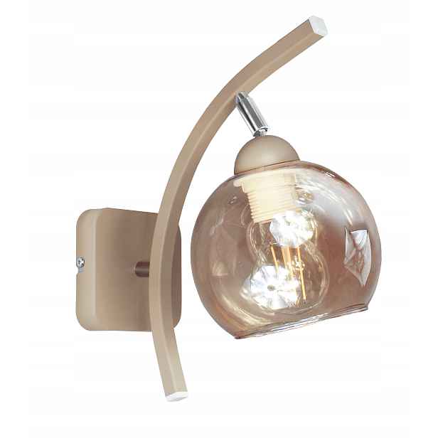 Nástěnná lampa Klosz Medová béžová nástěnná svítidla