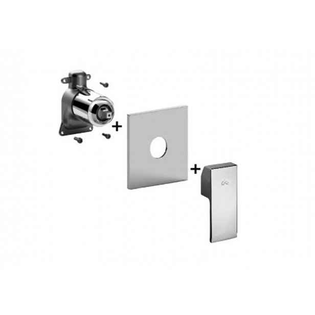 Paffoni Elle - Baterie pod omítku pro 1 spotřebič, chrom ELBOX010CR