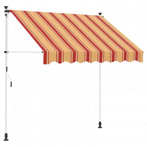 vidaXL Manuální zatahovací markýza Vícebarevný 250 x 115 x 300 cm