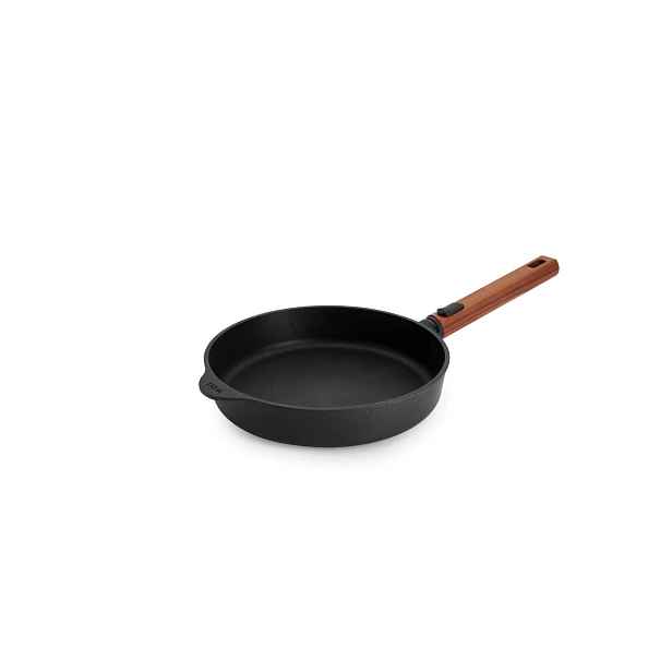 Woll Nepřilnavá pánev Eco Logic QXR s dřevěnou odnímatelnou rukojetí, Ø 24 cm 1524WLCI-Q