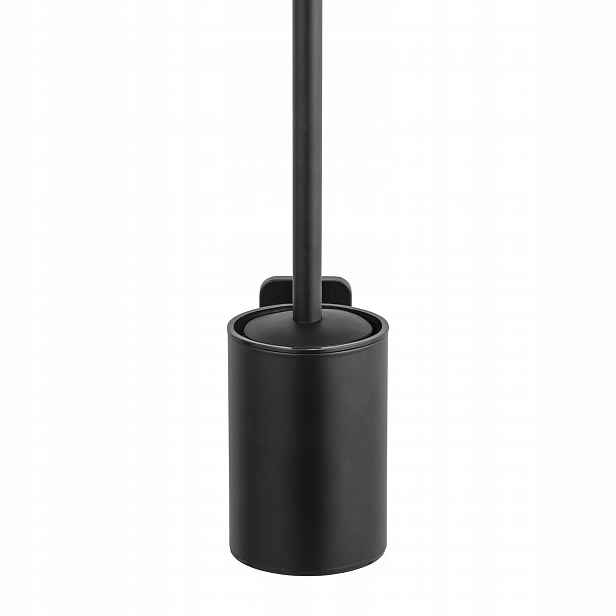 Nástěnný Silikonový Wc Kartáč Z Nerezové Oceli 13 5X9X37 CM, Černý