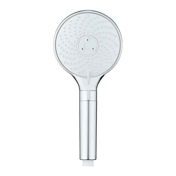 Plastová sprchová hlavice v leskle stříbrné barvě ø 12 cm Water Saving – Wenko