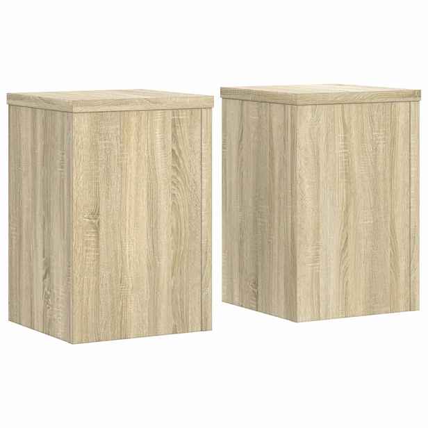 vidaXL Stojan na rostliny 2 ks Dub sonoma 25 x 25 x 35 cm