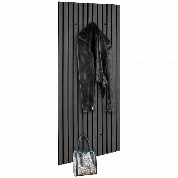 Xora ŠATNÍ PANEL, šedá, černá, 50/125/7 cm