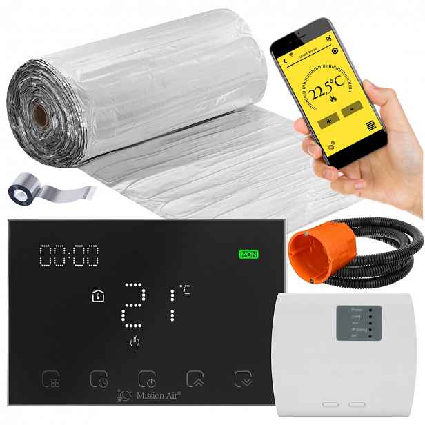 Set Vyhřívací Podložka pro topení Mission Air pod panely MAL-160W/m² 15m² WiFi