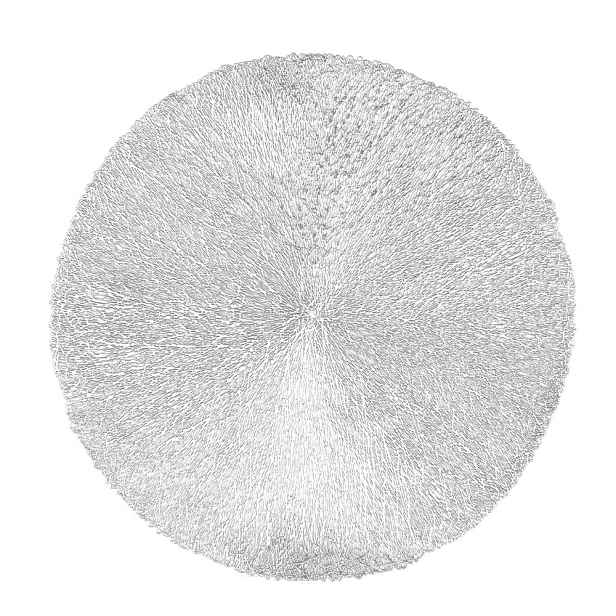 Prostírání ve stříbrné barvě Tiseco Home Studio, ⌀ 38 cm
