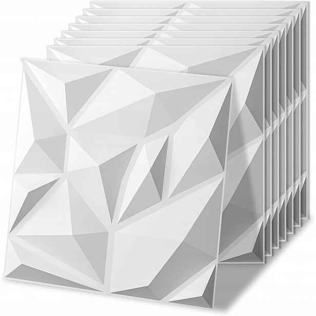 3D panely na zeď Pvc diamantové 30 x 30 cm 100 ks dekorace interiéru