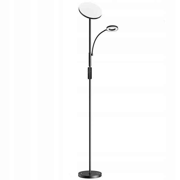 BlitzWill BWL-FL-0001 Dvojitá stojací lampa s dálkovým ovládáním 36 W (černá)
