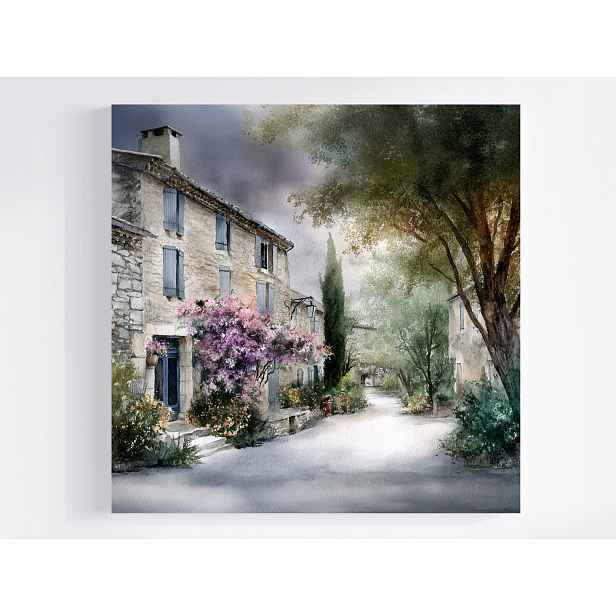 Obraz Na Plátně Canvas Krajina Francie Městečko Kamínky Ulička 50x50