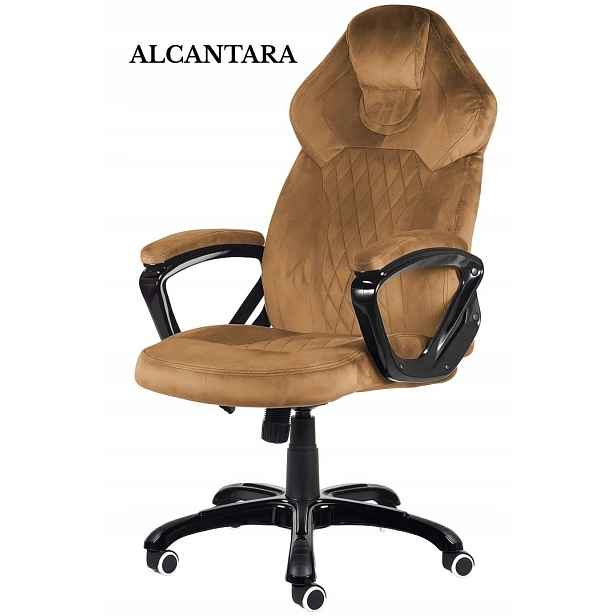 Otočné křeslo k psacímu stolu Spider Brown Alcantara Prototype