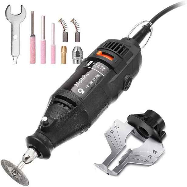 Sada multifunkčních nástrojů 180 W, 10000–37000 ot/min, elektrická bruska