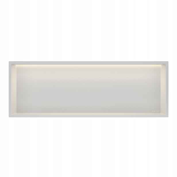 Vnitřní Police S Led Osvětlením 30x90x10 cm Bílá Wall-box One Led Balneo
