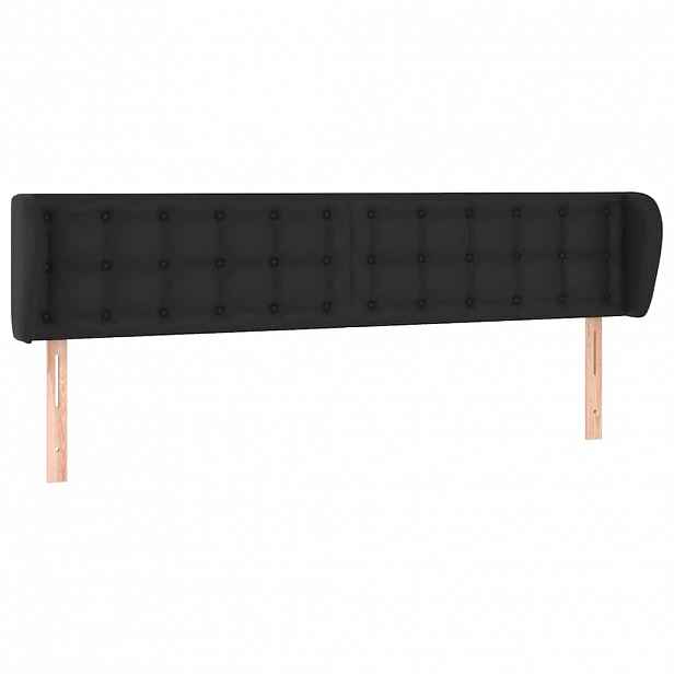 vidaXL Čelo postele typu ušák černé 163x23x78/88 cm umělá kůže