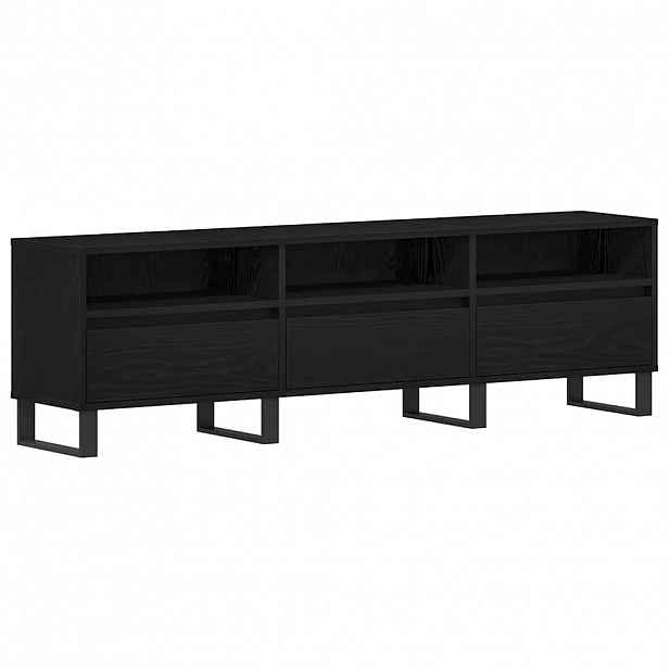 vidaXL Televizní skříň 150 x 30 x 44,5 cm Černý dub Kompozitní dřevo