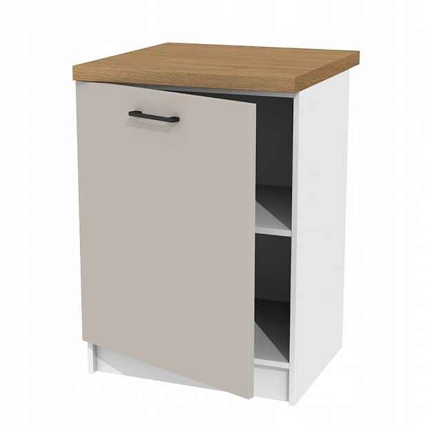 Spodní kuchyňská skříňka Kašmír 60 cm pro sestavy s deskou Dub Kamenný