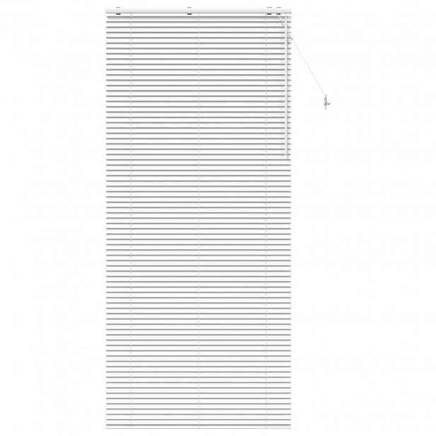 vidaXL Venet školní žaluzie Bílá 100 x 250 cm 35 mm Masivní paulovnie