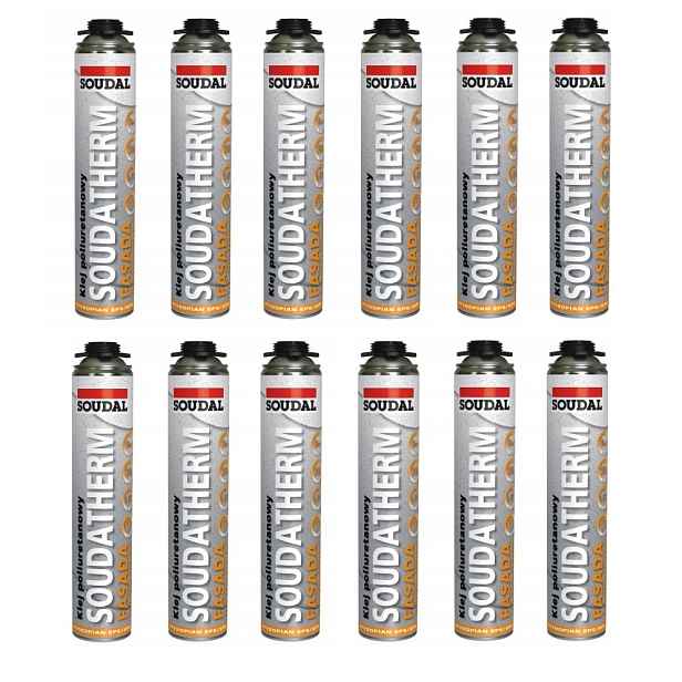 Soudal Lepicí polyuretanová pěna Soudatherm Fasáda 750 ml 119243 karton