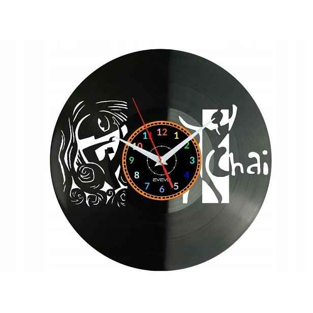 Chai Dárek Originální dekorace do domu Hodiny z vinylové desky