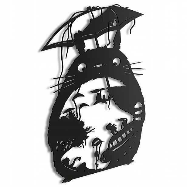 Dřevěný 3D obraz Anime My Neighbor Totoro Nástěnná Dekorace Dárek