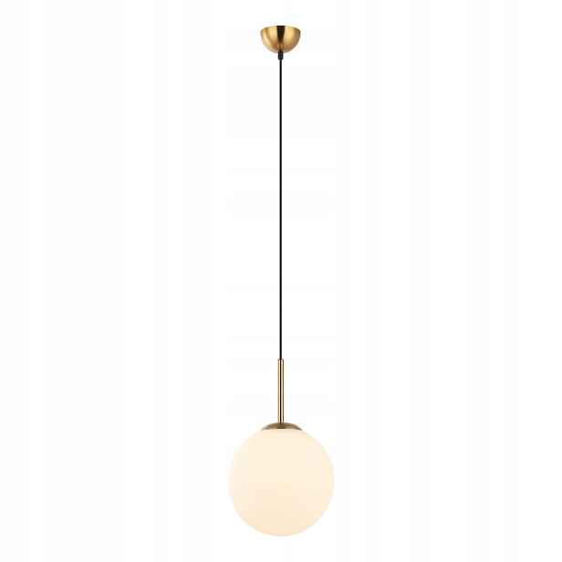 Italux Deore závěsná lampa bronzová antická bílá E27 1x40W